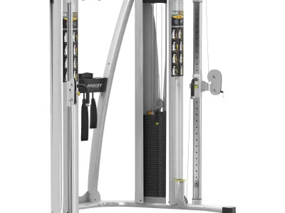 HD 3000 DUAL PULLEY FUNCTIONAL TRAINER 3D model