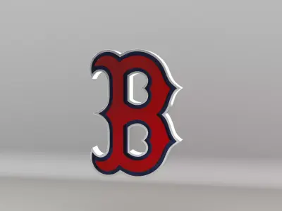MLB Boston Redsox V2 Team Logo 3D model