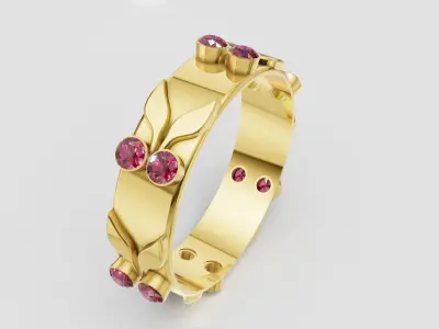 GOLD DIAMOUND RING 3D print model