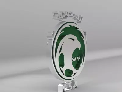 Saudi Arabia National Soccer Team Logo 3D model