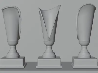F1 Trophy - Belgian GP Trophy Low-poly 3D model