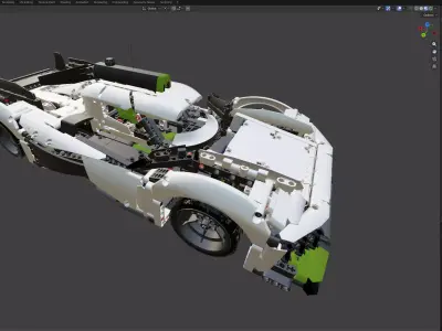 LEGO peugeot 9x8 3D model