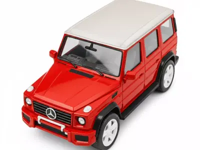 Vibrant Modern Luxury SUV Low-poly 3D model
