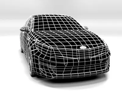 KIA OPTIMA 2016 SEDAN LOWPOLY Low-poly 3D model