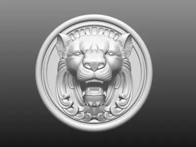 lion head 3D model