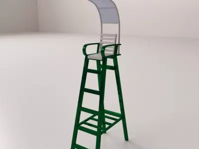 Tennis Umpire Chair 3D model