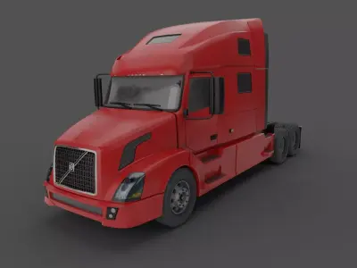 Volvo VNL truck 2014 Low-poly 3D model