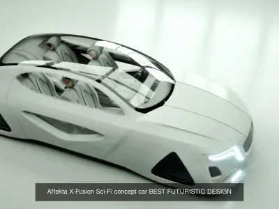 2 Best Affekta Sci-Fi Future HooverCar in 1 3D Model Pack