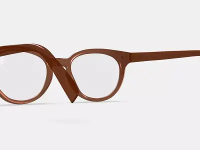 Taye Eyeglasses in Buckwheat 3D model