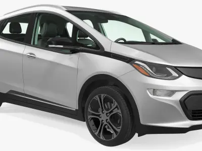 Electric Family Vehicle 2018 Generic Rigged 3D model