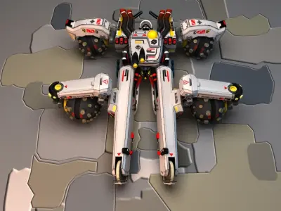 Sci Fi concept car 3D model