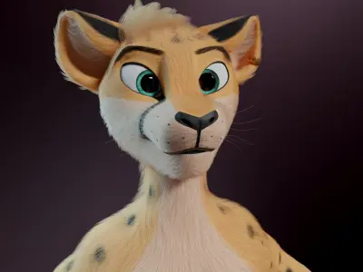 David Anthro Cheetah 3D model