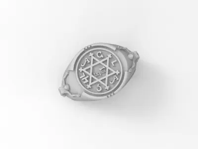 anillo rey salomon  3D print model