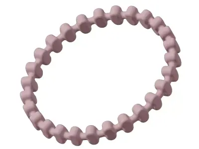 Plastic Glamorous Fancy Bangle 3D model