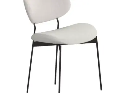 LUZ  Chaise en tissu By more 3D model