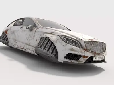 HoverCar mercedes benz cls 3D model