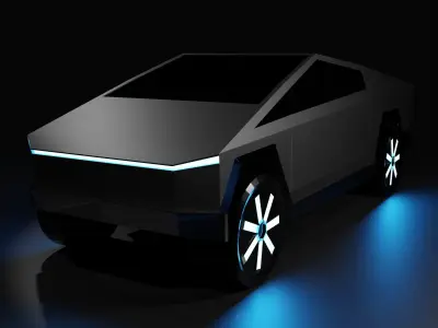 Tesla Cyber Truck Low-poly 3D model