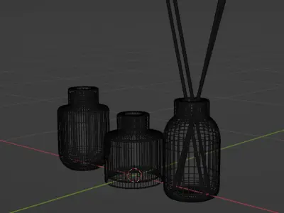 Diffuser in different shapes of glass  LAV 3D model