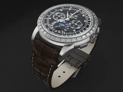 Patek Philippe Grand Complications mens watch 3D model