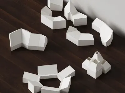 Architecture paper models 3D model
