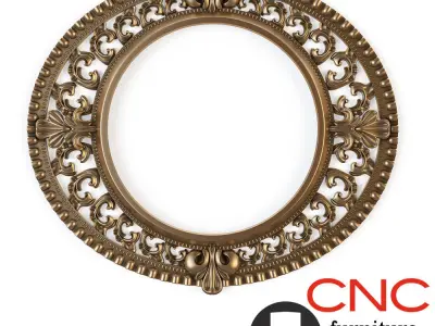 Carved frame 3D model 90