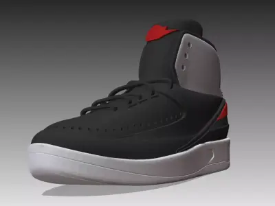 NIKE AIR JORDAN 2 SHOES PBR Free low-poly 3D model