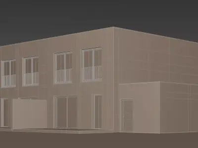 Duplex house 3D model purchase