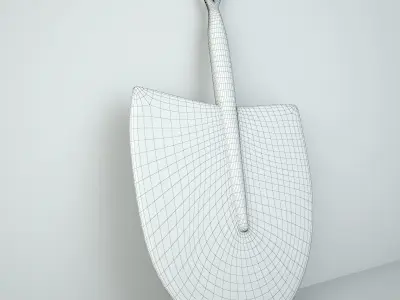African Handwoven Fan 33 3D model