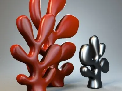 Cactus coral 3D model