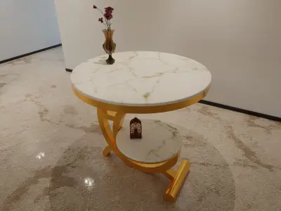 Luxury marble table 3D model 3D model