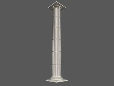 Modular Roman Columns  Low-poly 3D model