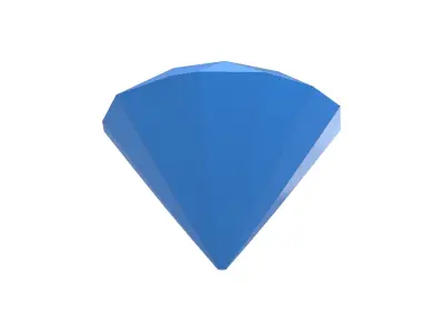 Diamond Icon v1 001 Low-poly 3D model