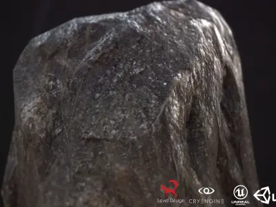 Cliffs and Rocks Low poly  Game-ready for UE4 CE and Unity Low-poly 3D model