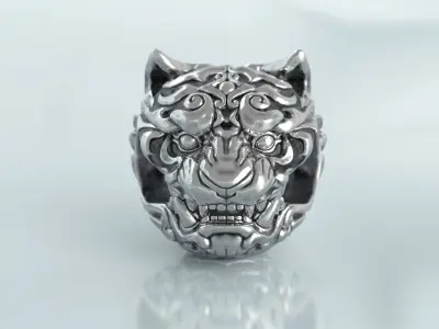 Tiger Charm and Bead 3D print model