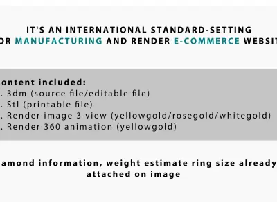 Four-Prong Petite Comfort Fit Solitaire Engagement Ring 0023 3D print model