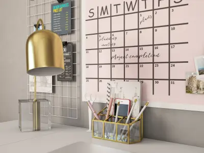 Workplace I Pottery Barn 03 3D model