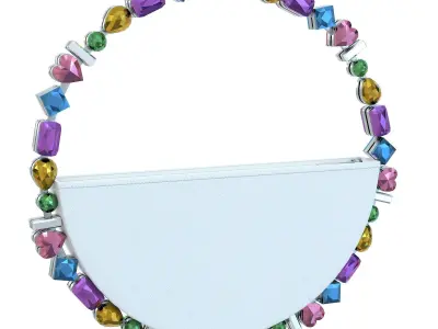 Lalingi Emerald Eternity Clutch Bag Low-poly 3D model