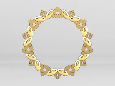 Bubble shaped pendant with diamond stones Free 3D print model