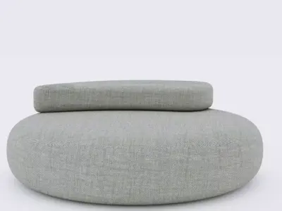 Luxury Organic Outdoor Lounge Set 8K PBR 3D model