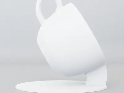 Cup Chair Decoration Seating Interior Design Furniture 3D model