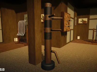 Japan Dojo - Fight arena 3D model