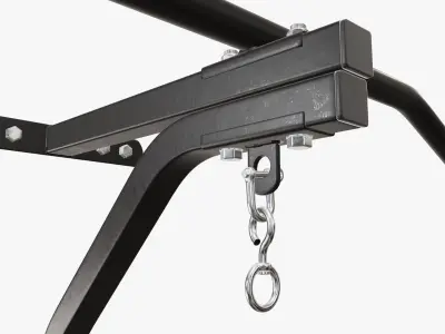 Fitness pull-up bar 01 3D model