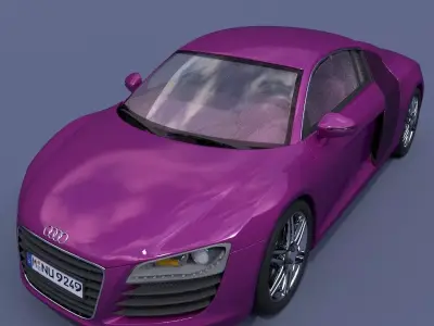 Audi R8 3D model 21