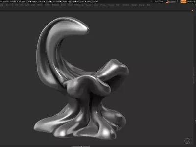 Modern Abstract Decorative sculpture 3d print model 48 3D print model