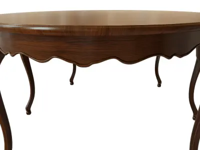 Classic wood table 2700 3D model