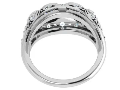 Bezel Setting Diamond Ring 4530 3D print model