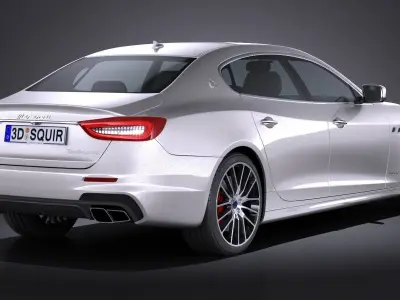 Maserati Quattroporte 2017 3D model