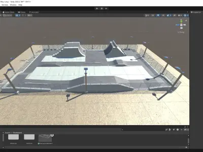  Beginner-Friendly 3D Skatepark Model 3D model