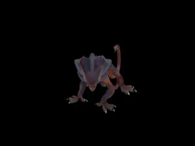 Battle Chamelion Low-poly 3D model
