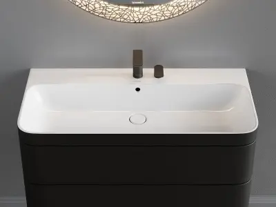 Duravit Happy D 2 Plus Vanity unit set 4 3D model